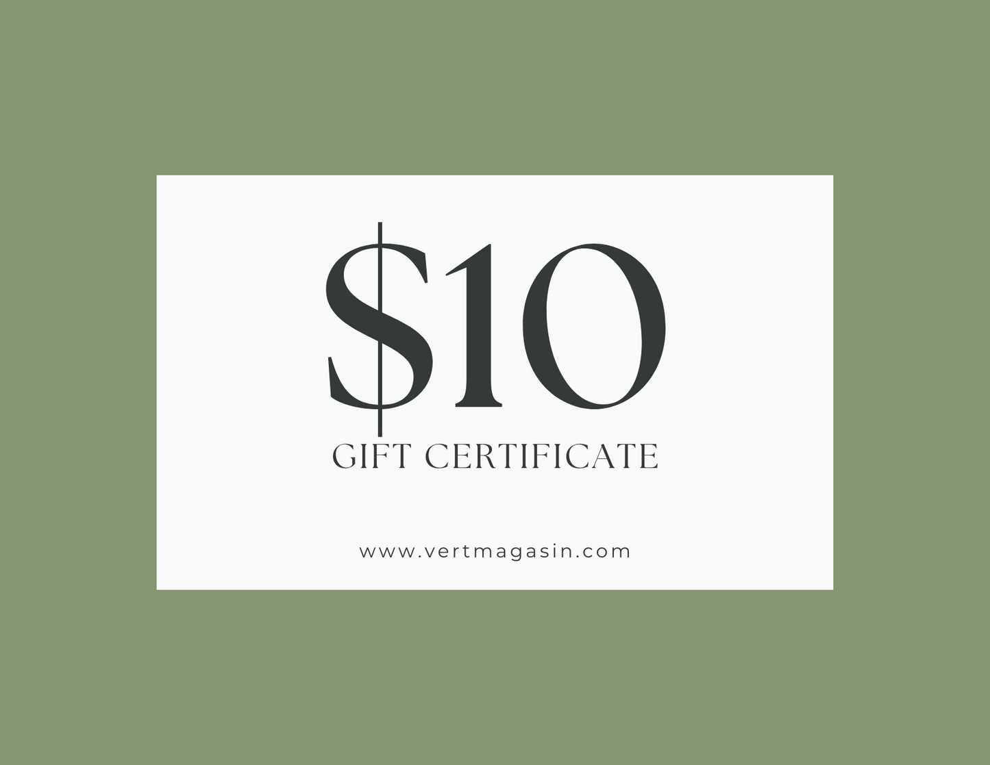 VERT Magasin Gift Card